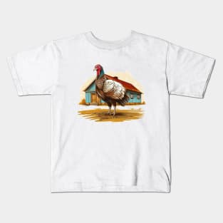 Farm Turkey Kids T-Shirt